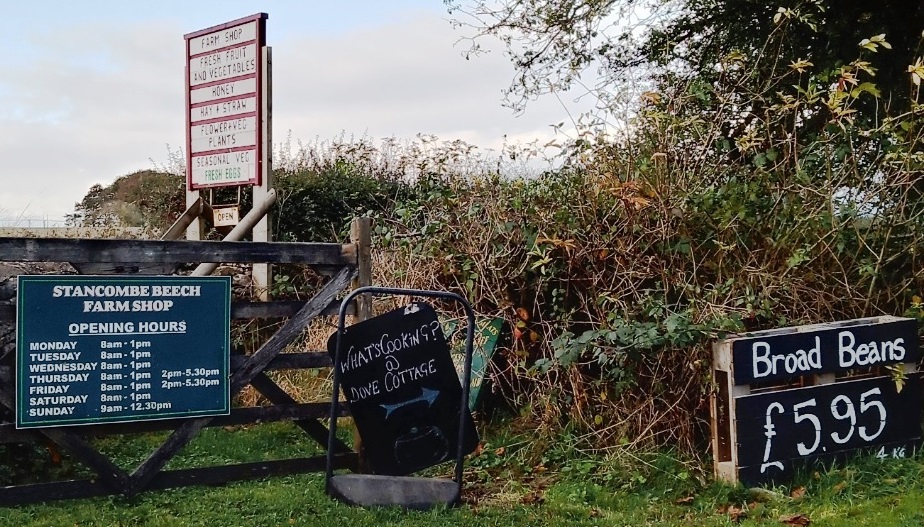 Stancombe Beech Farm Shop entrance